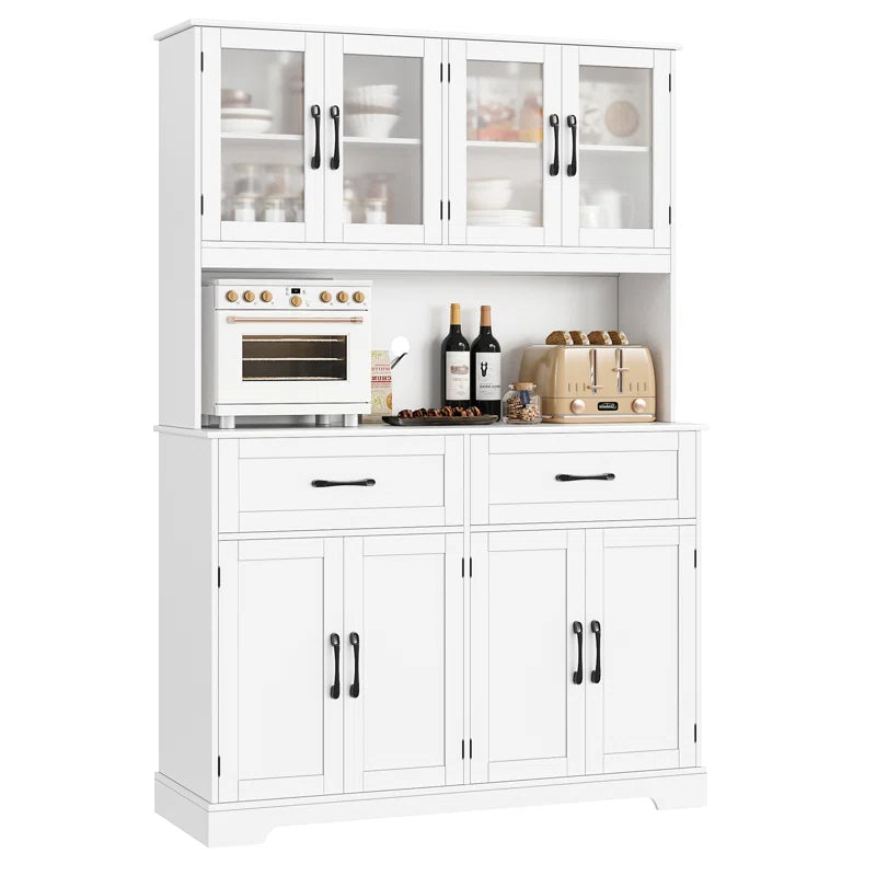 Microwave Stands :70.2" Pantry Cabinet with Microwave Hutch