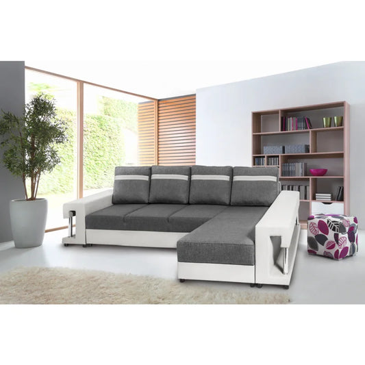 L Shape Sofa Cum Bed: Gray Sofa Bed For Living Room