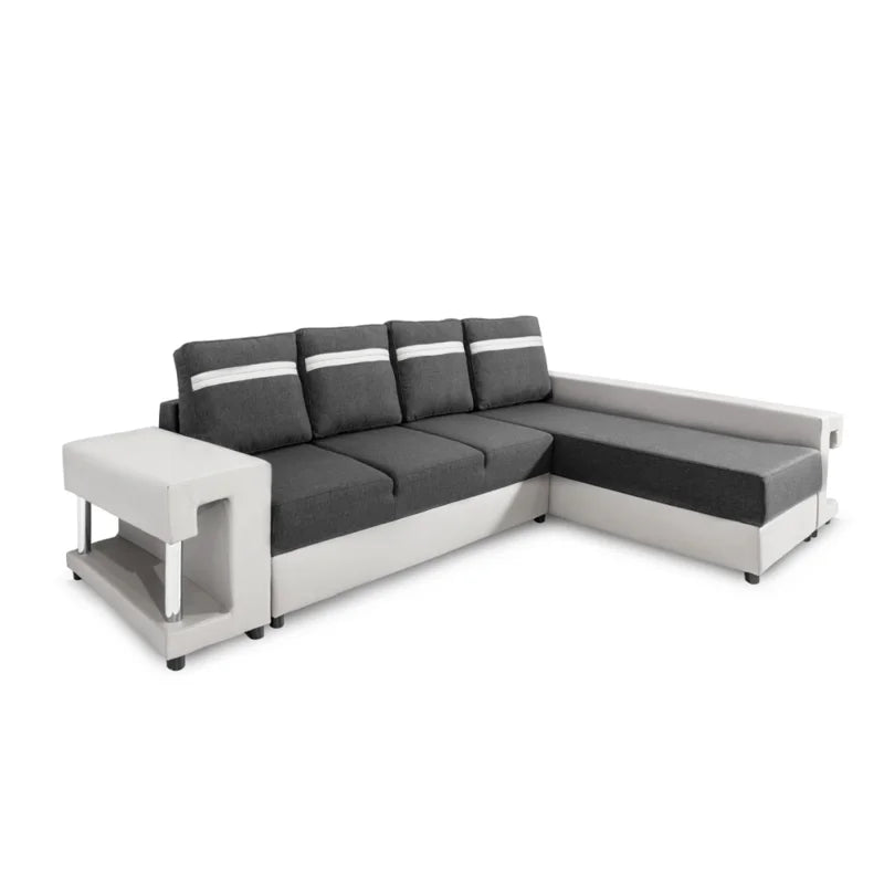 L Shape Sofa Cum Bed: Gray Sofa Bed For Living Room