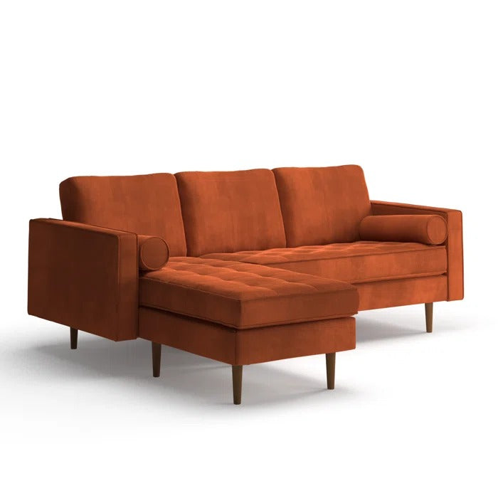 L Shape Sofa Set: 84" Wide Reversible Sofa and Chaise