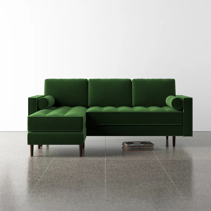 L Shape Sofa Set: 84" Wide Reversible Sofa and Chaise