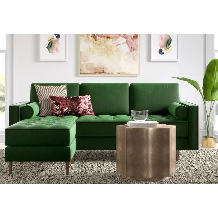 L Shape Sofa Set: 84" Wide Reversible Sofa and Chaise