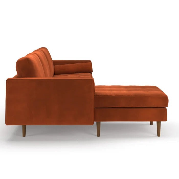 L Shape Sofa Set: 84" Wide Reversible Sofa and Chaise