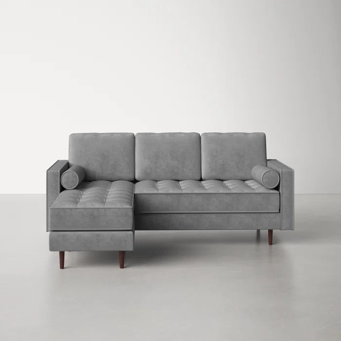 L Shape Sofa Set: 84" Wide Reversible Sofa and Chaise