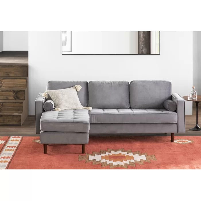 L Shape Sofa Set: 84" Wide Reversible Sofa and Chaise