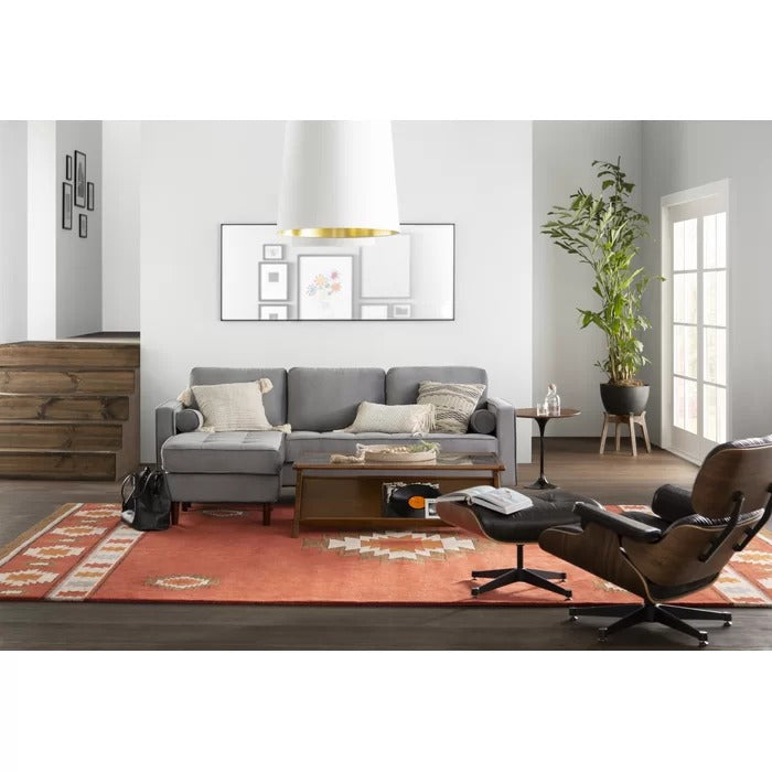 L Shape Sofa Set: 84" Wide Reversible Sofa and Chaise