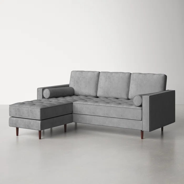 L Shape Sofa Set: 84" Wide Reversible Sofa and Chaise