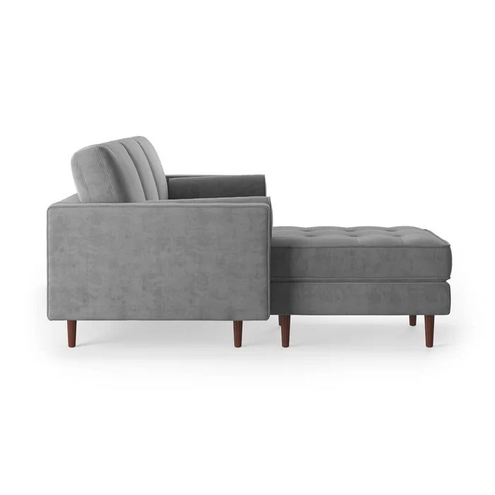 L Shape Sofa Set: 84" Wide Reversible Sofa and Chaise