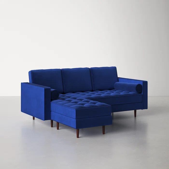 L Shape Sofa Set: 84" Wide Reversible Sofa and Chaise