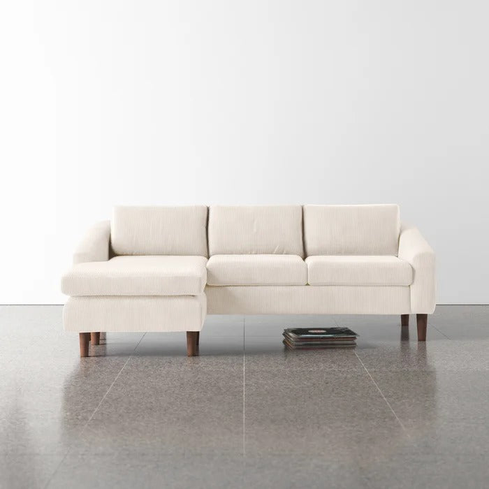 L Shape Sofa Set: Chaise Sectional - Reversible Sof Set