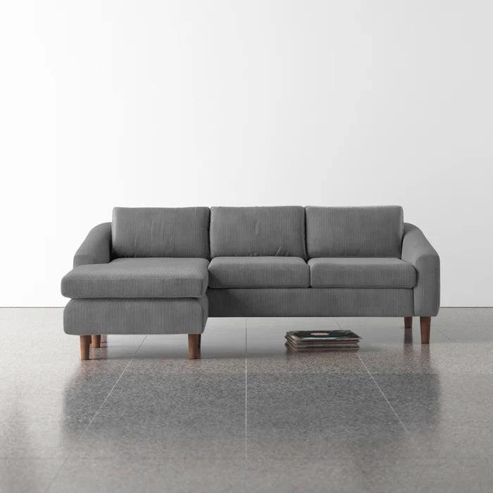 L Shape Sofa Set: Chaise Sectional - Reversible Sof Set