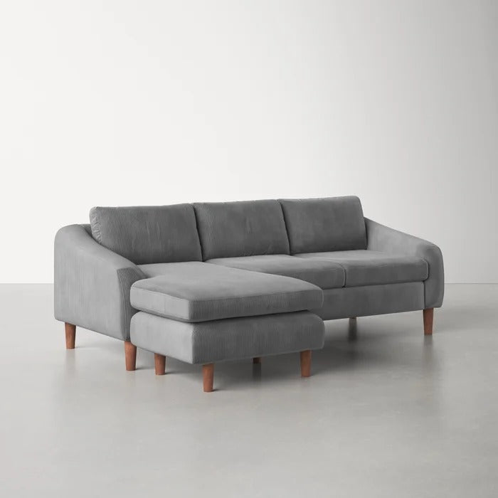 L Shape Sofa Set: Chaise Sectional - Reversible Sof Set