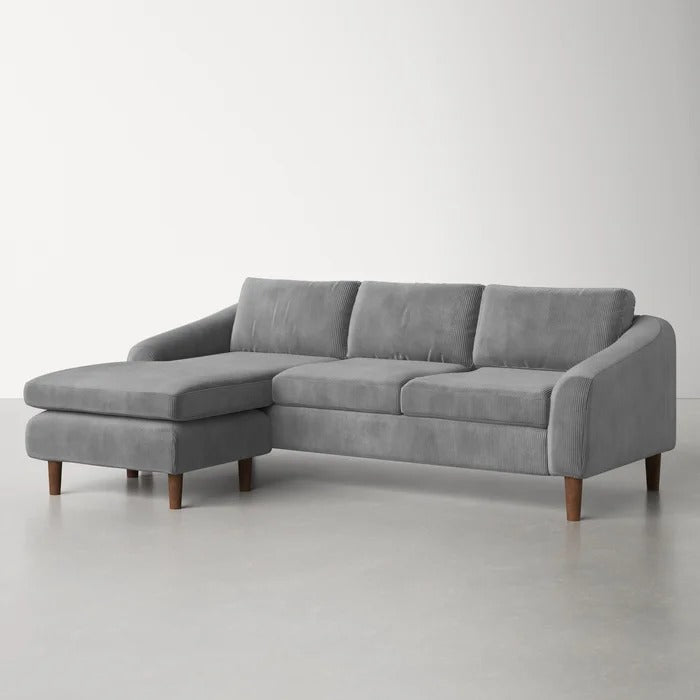 L Shape Sofa Set: Chaise Sectional - Reversible Sof Set