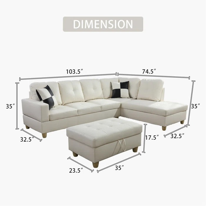 L Shape Sofa Set: Elegant Contemporary Sofa