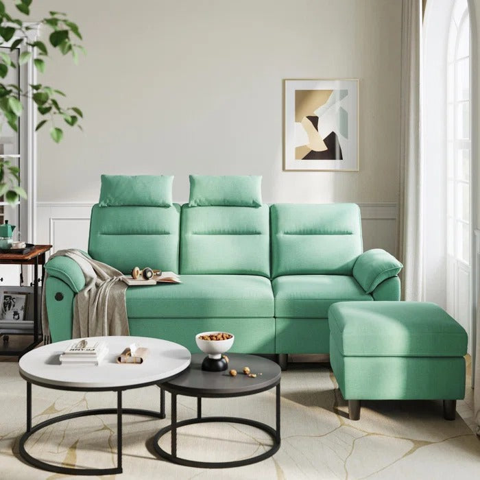 L Shape Sofa Set: L-Shaped 3-Seat Couch