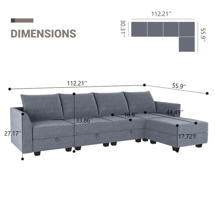 L Shape Sofa Set: L-Shaped Couch was Built for Long-Lasting Usage