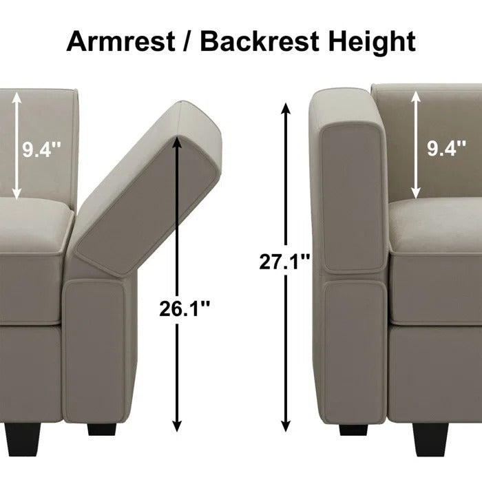 L Shape Sofa Set: Luxury, Fashion, and Elegant Velvet Sectional Sofa