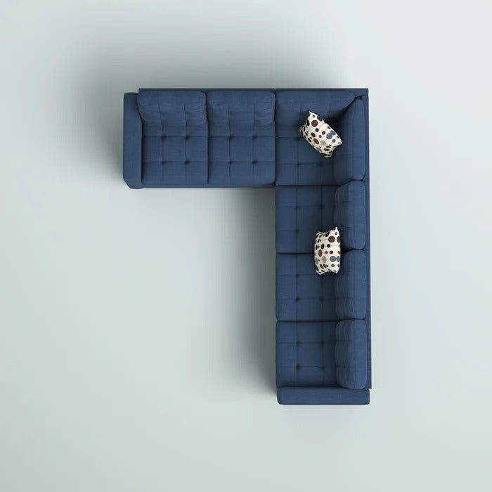 L Shape Sofa Set: Reversible Corner Design Sofa