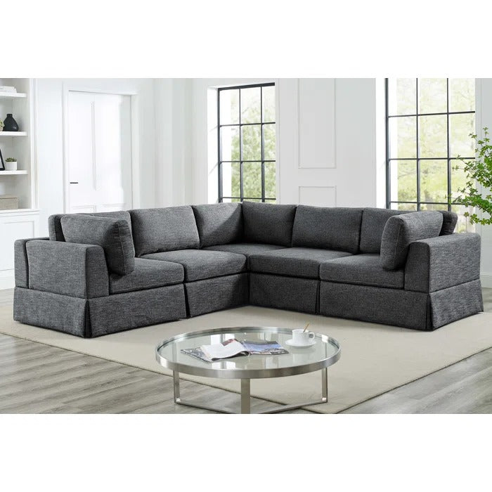 L Shape Sofa Set: Reversible Corner Sectional
