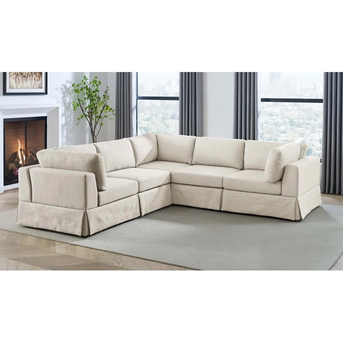 L Shape Sofa Set: Reversible Corner Sectional