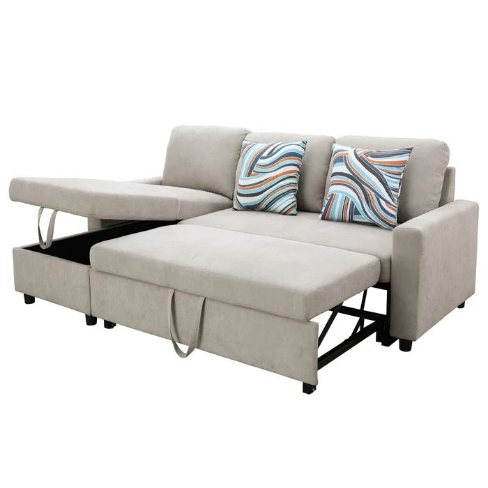 L Shape Sofa Set: Reversible Sleeper Sectional Sofa