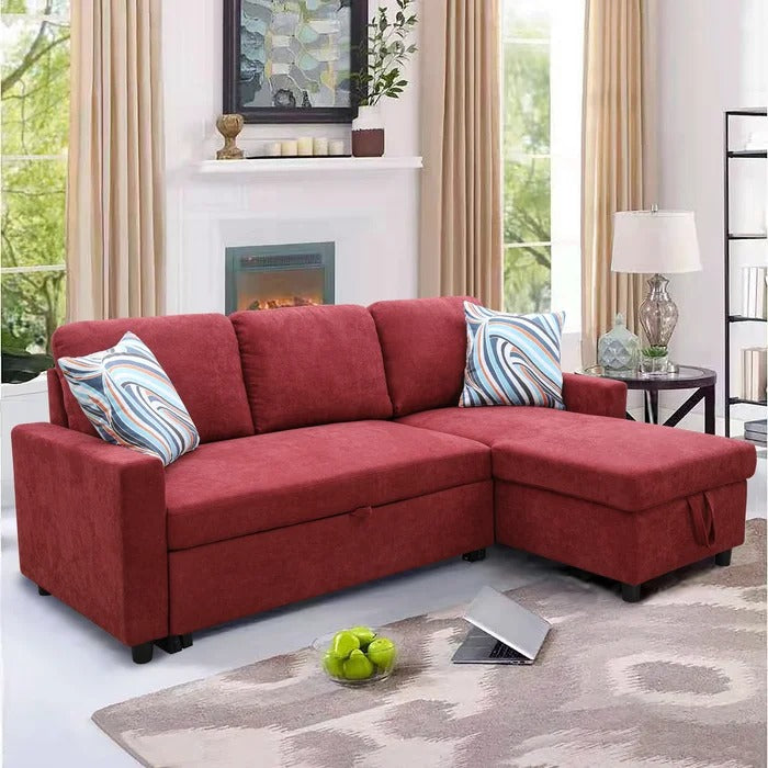 L Shape Sofa Set: Reversible Sleeper Sectional Sofa