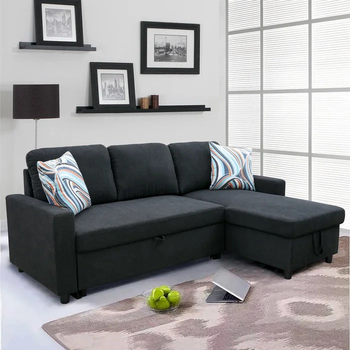 L Shape Sofa Set: Reversible Sleeper Sectional Sofa
