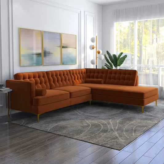 L Shape Sofa Set: Sofa-and-Chaise Sectional