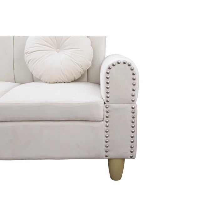 L Shape Sofa Set: Solid Wood Sofa Set