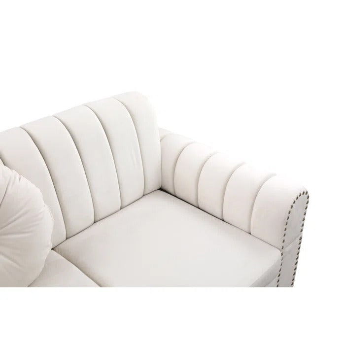 L Shape Sofa Set: Solid Wood Sofa Set