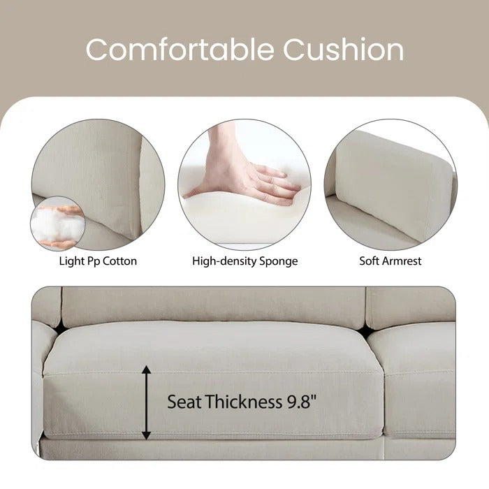 L Shape ofa Set: Reversible Design Sofa
