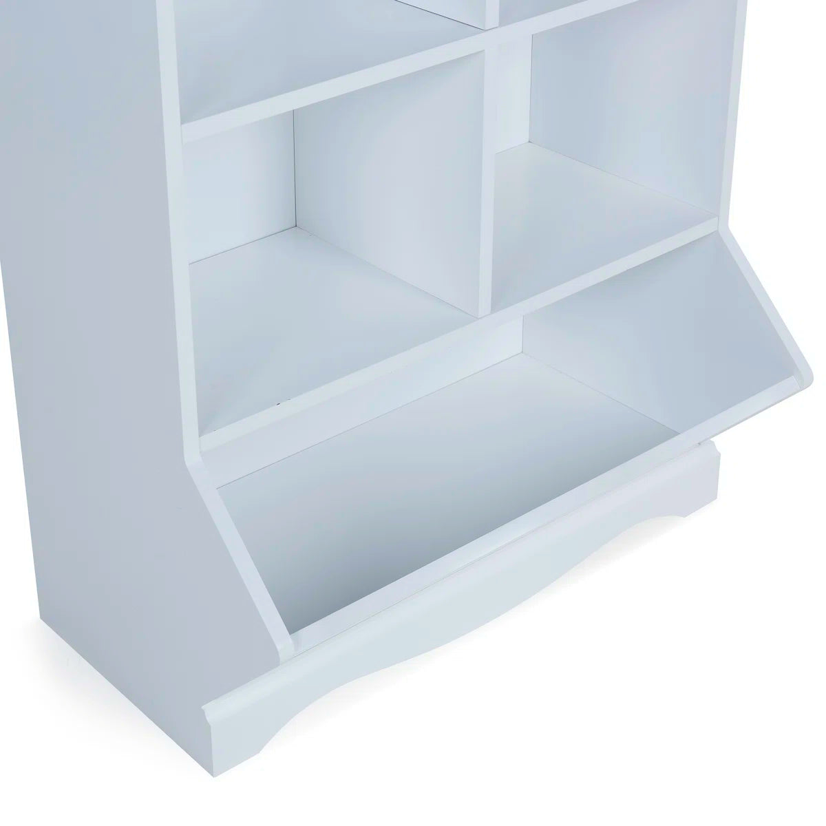 Kids Toy Storage Unit: Classic Wooden Organiser with Cubbies and Bin