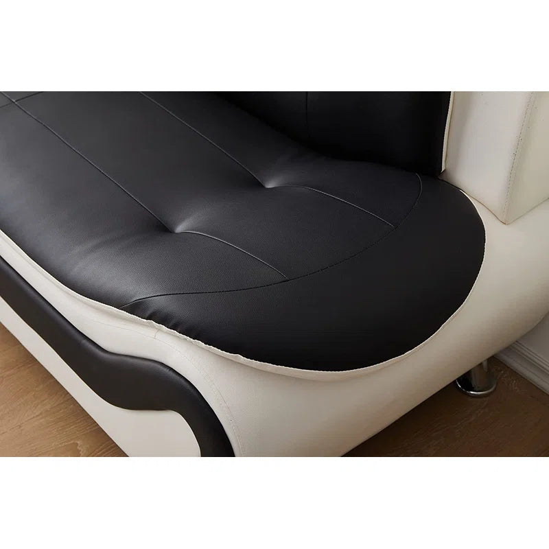 Luxury Sofa Sets: 3-Piece Two-Tone Faux Leather Sofa, Loveseat & Chair Set