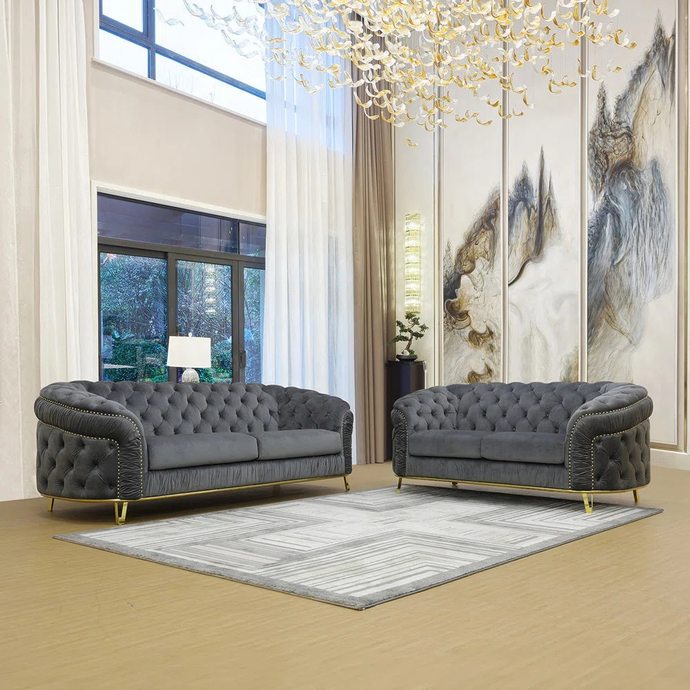 7 Seater Sofa Set: Stylish 2-Piece Living Sofa Set