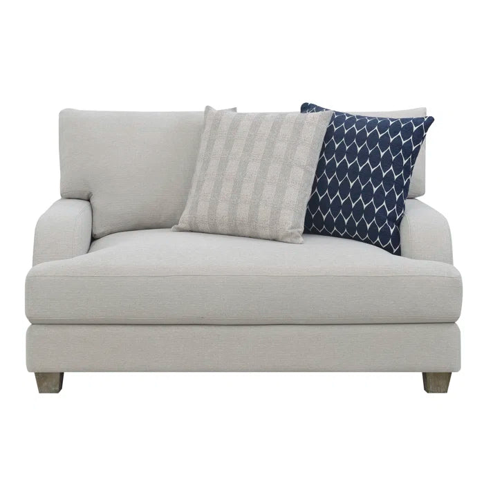 7 Seater Sofa Set: 102" Wide Upholstered Sofa Set for Modern Living Room