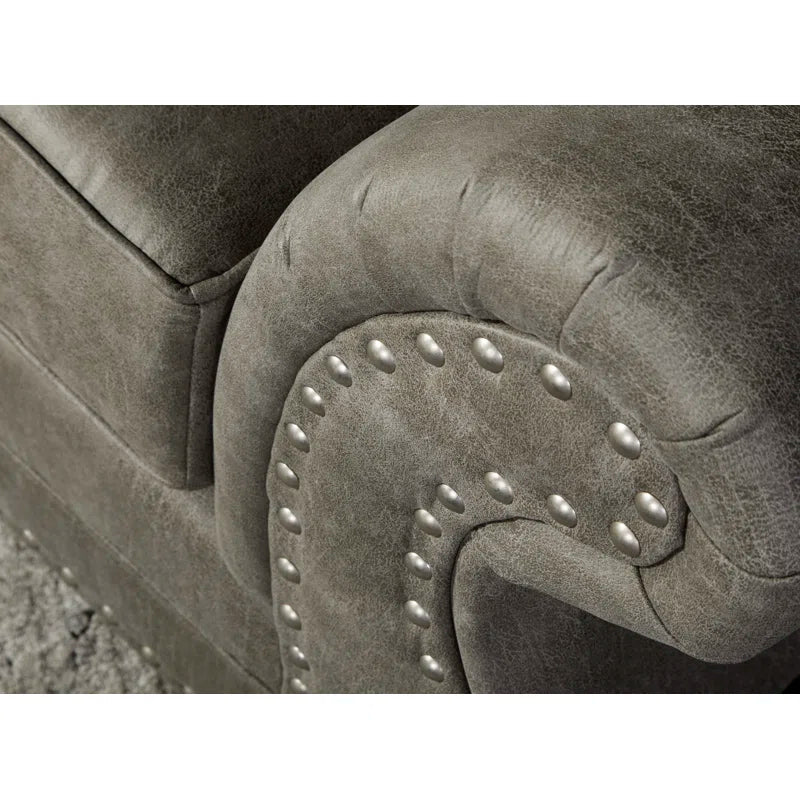Luxury Sofa Sets: Traditional Style 2-Piece Sofa Set – Sofa & Loveseat with Nailhead Detailing