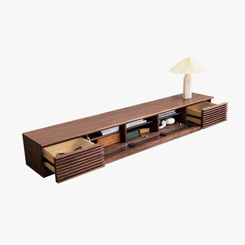 tv panel: Fully Assembled Minimalist TV Console with Drawers and Flip-down Door