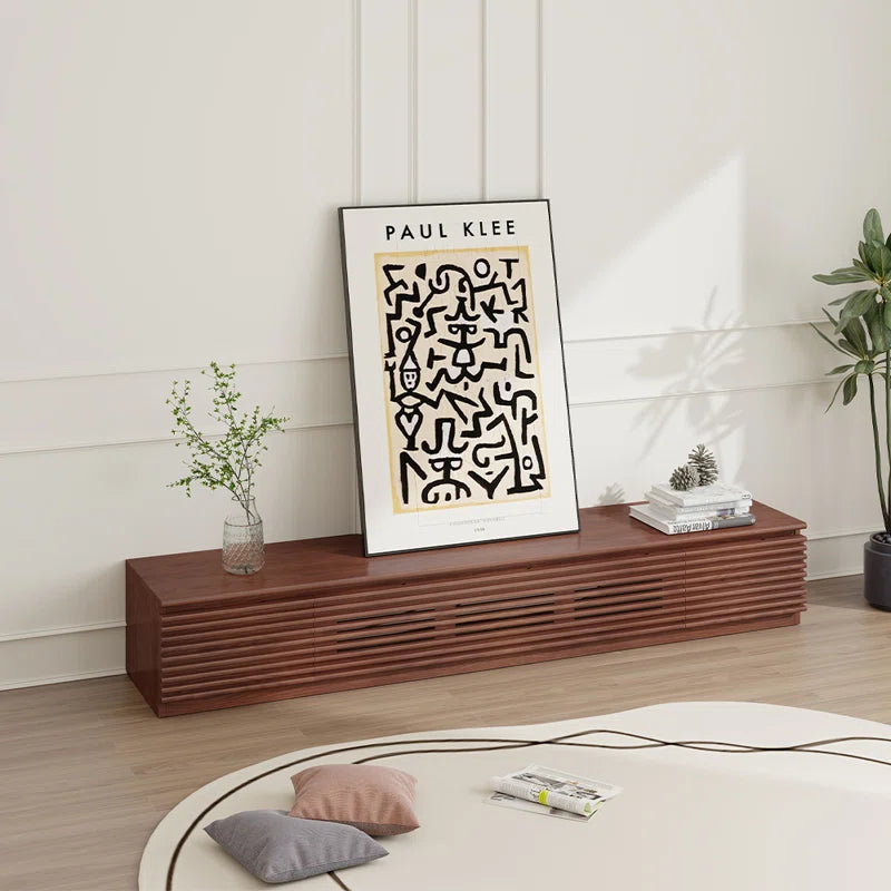 tv panel: Fully Assembled Minimalist TV Console with Drawers and Flip-down Door