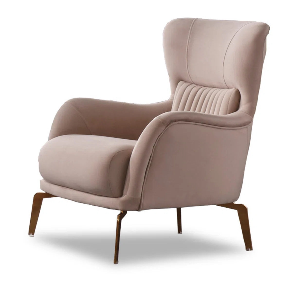 Luxury Sofa Sets: 87'' Wide Velvet 4-Piece Sofa Set with Loveseat and 2 Chairs in Beige or Grey Finish