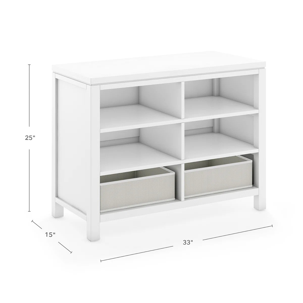 Kids Toy Storage Unit: Double Open Storage Organiser with Woven Bins by Martha Stewart