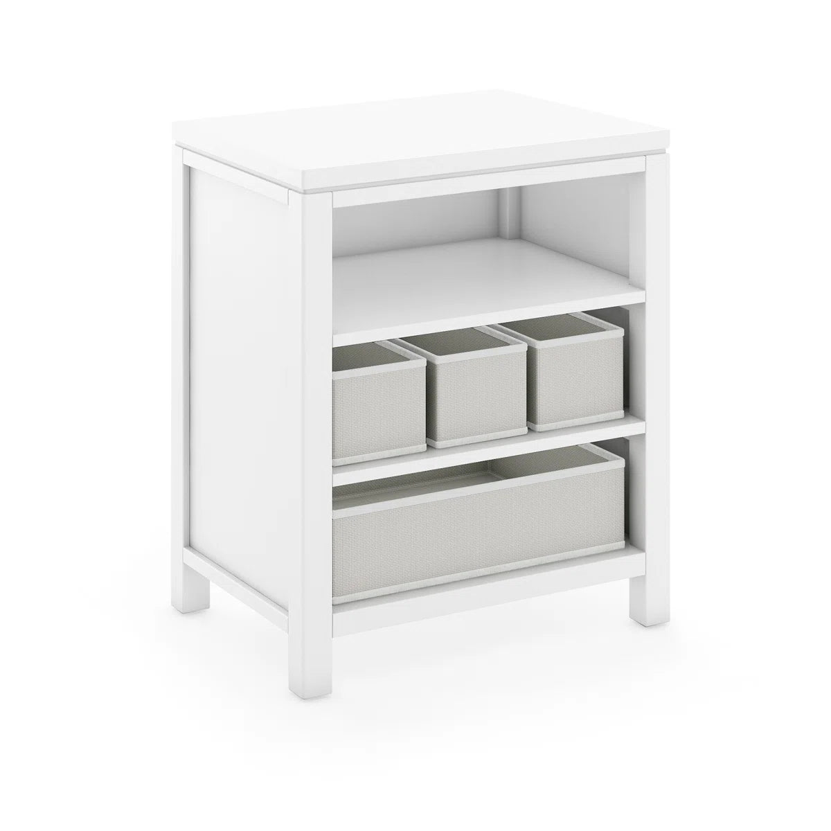 Kids Toy Storage Unit: Martha Stewart Open Shelf Organiser with 4 Bins