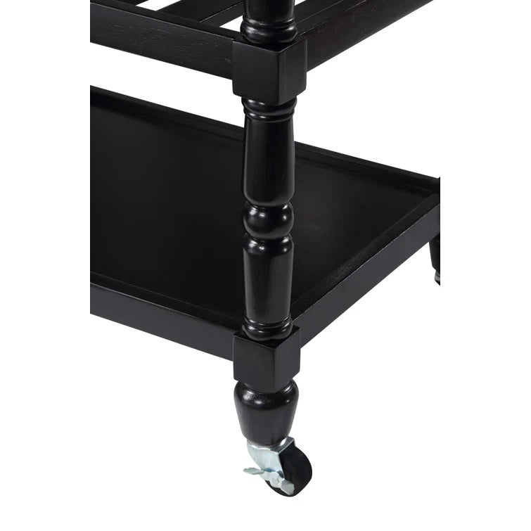Kitchen Island Table: 45" Stainless Steel Top Kitchen Cart with Locking Wheels & Storage