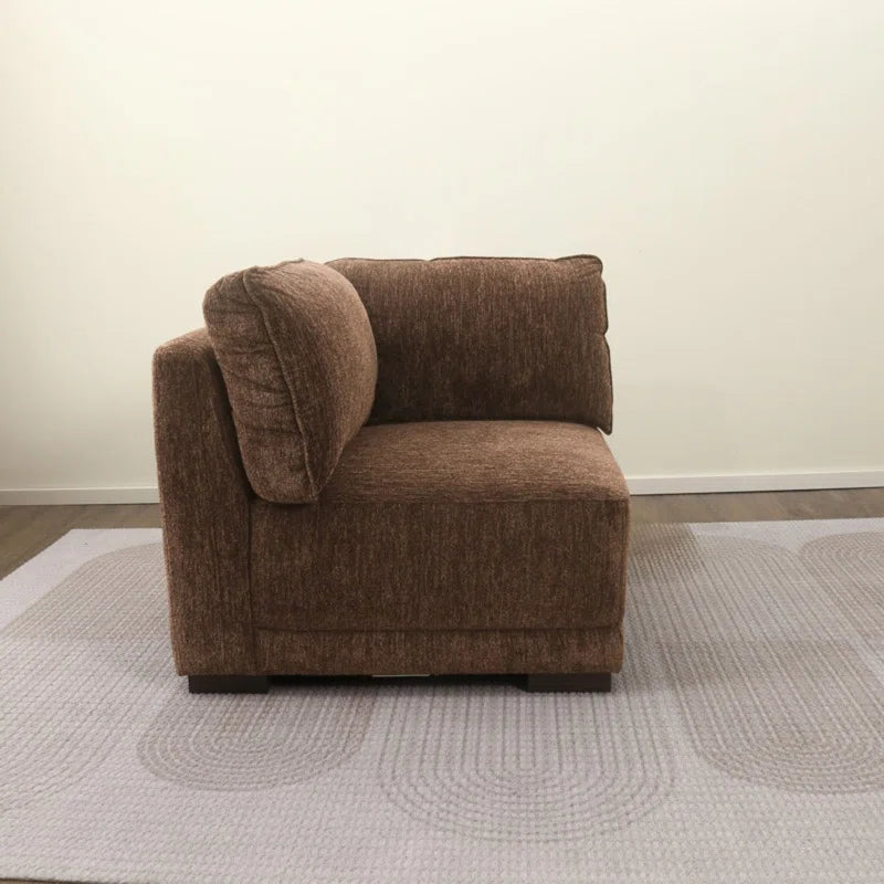 Luxury Sofa Sets: Modular Chenille Fabric Loveseat Set – Elegant, Configurable & Ultra-Comfy