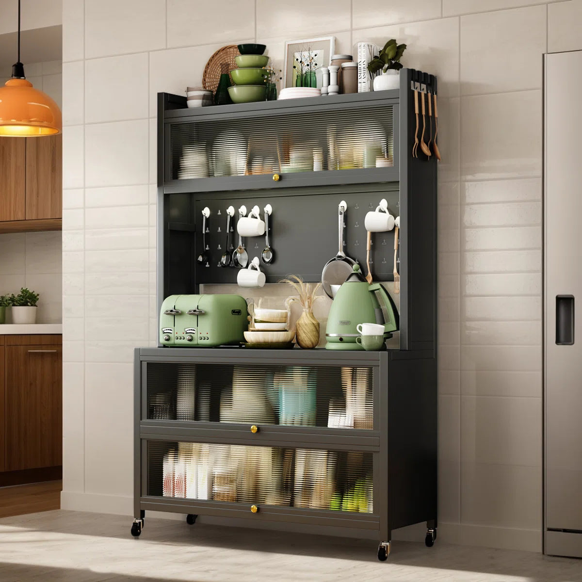 Kitchen Rack: Metal Standard Baker's Rack with Microwave Compatibility