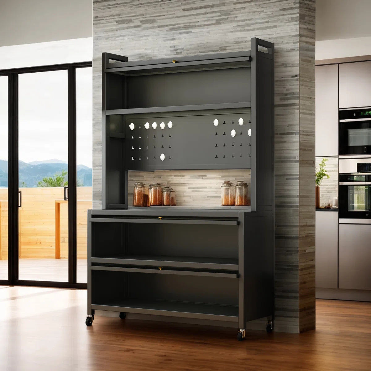 Kitchen Rack: Metal Standard Baker's Rack with Microwave Compatibility