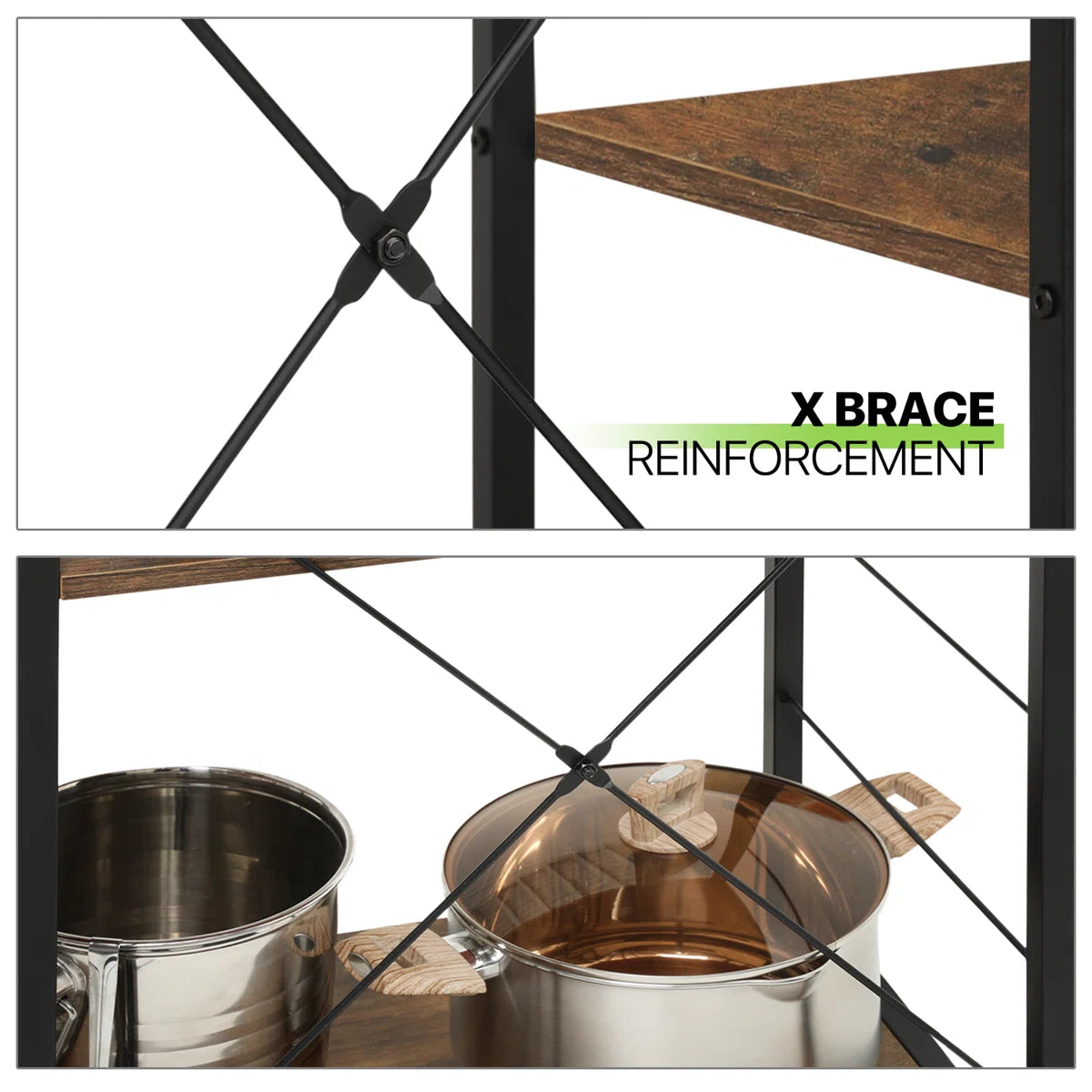 Kitchen Rack: Microwave Oven Stand Organizer Workstation, Kitchen Bakers Rack