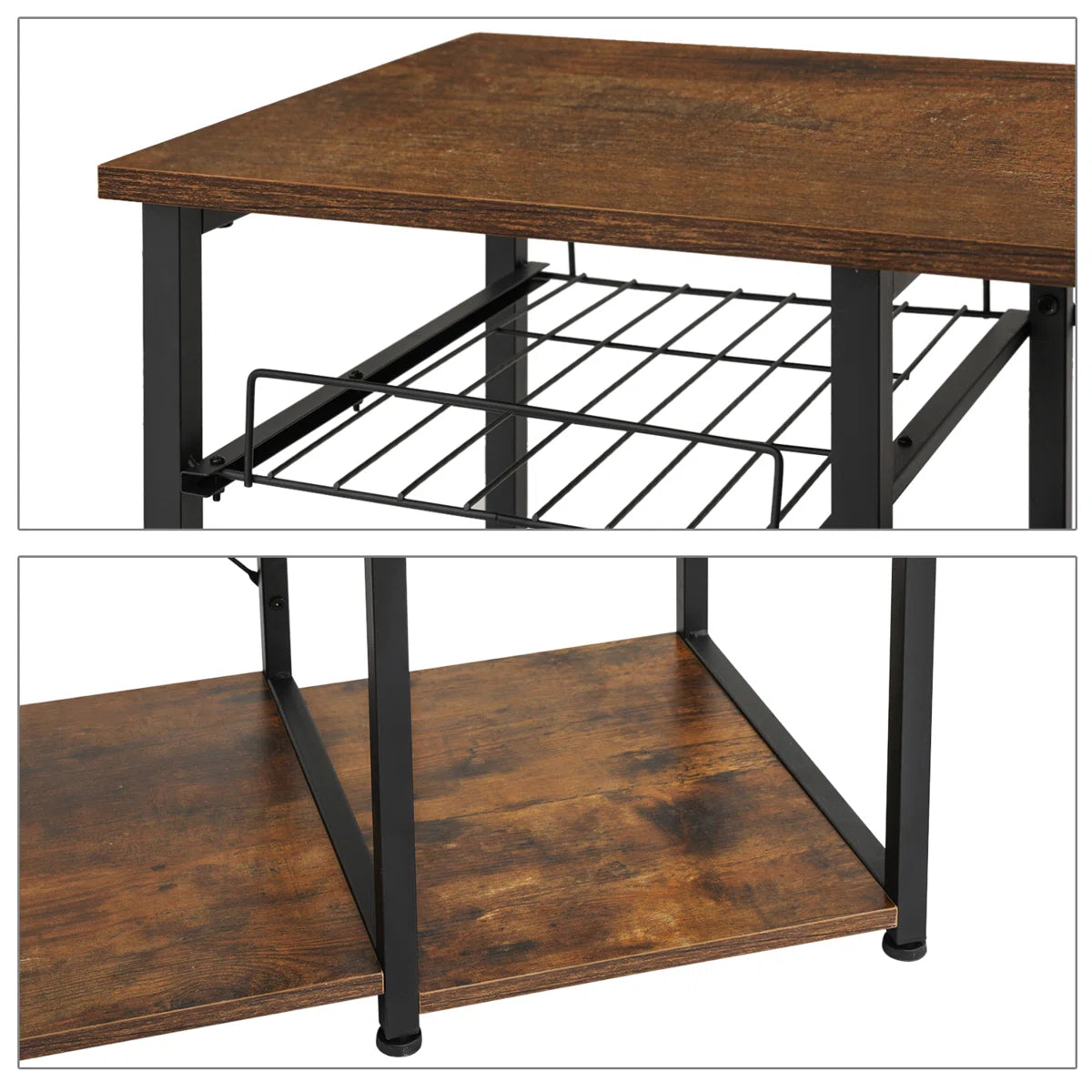 Kitchen Rack: Microwave Oven Stand Organizer Workstation, Kitchen Bakers Rack