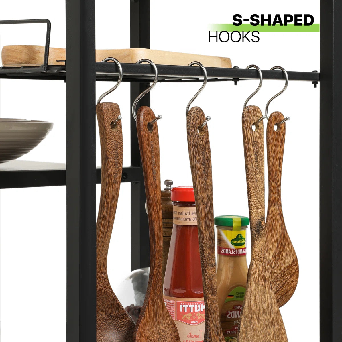 Kitchen Rack: Microwave Oven Stand Organizer Workstation, Kitchen Bakers Rack