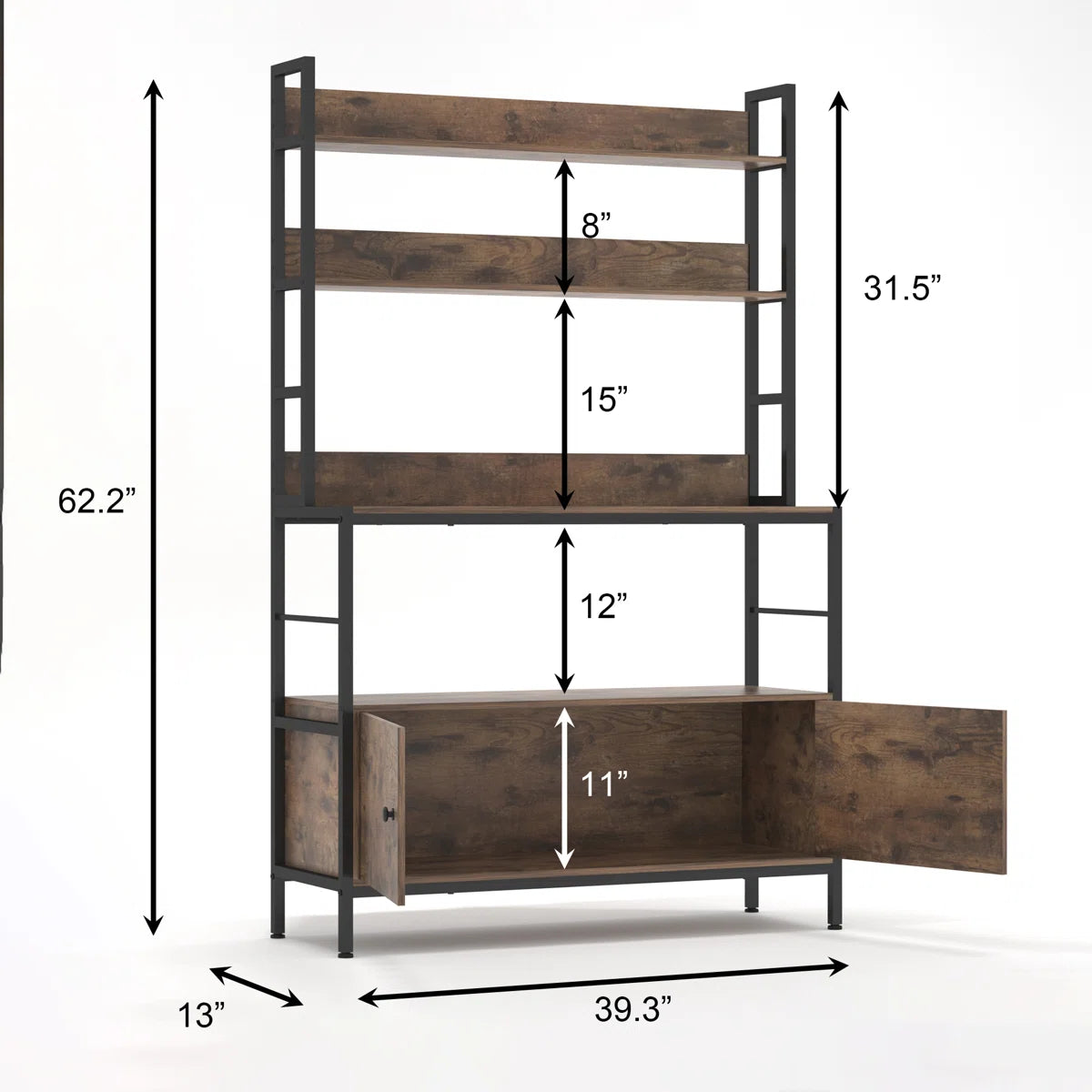 Kitchen Rack: Microwave Shelves and Storage Cabinet in the Kitchen Baker's Rack