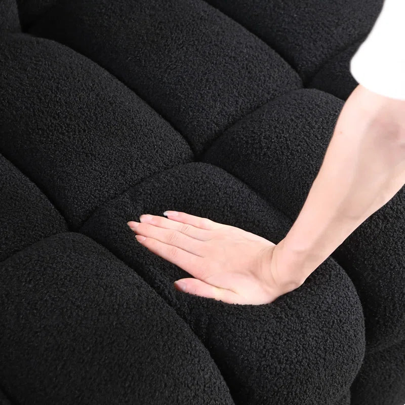 Luxury Sofa Sets: Boucle Marshmallow-Inspired 2-Piece Sofa Set